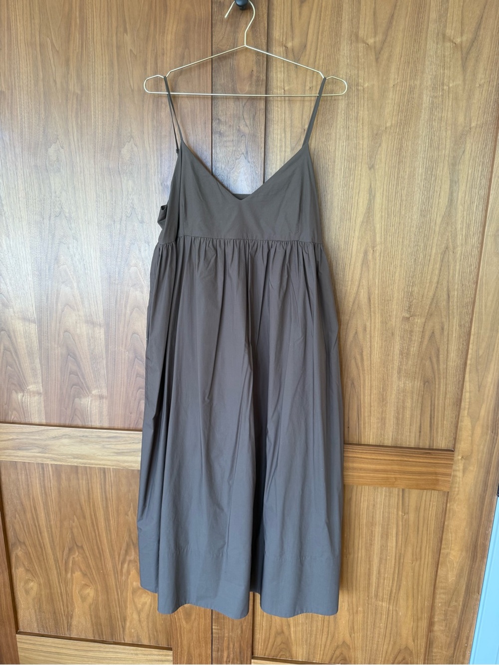 Jenni Kayne Brown Spaghetti Strap Maxi Dress